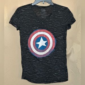 Hot Topic Captain America fitted tee